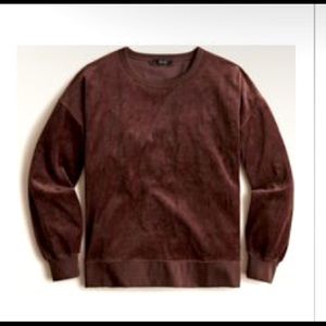 Chocolate Velour Long Sleeve Top